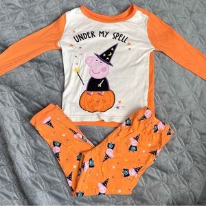 Peppa Pig Halloween Pajamas Size 3T